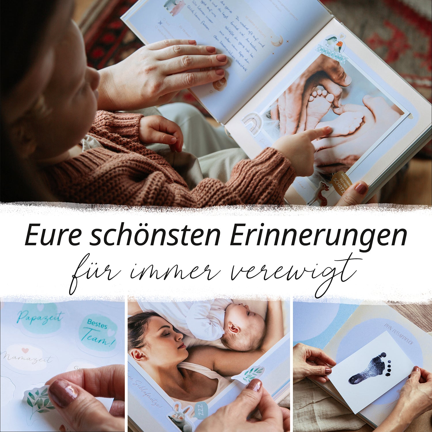 Babyalbum Premium Leinen