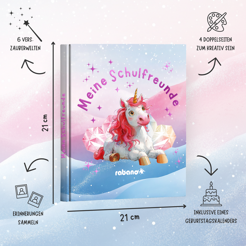 Freundebuch Einhorn - Grundschule