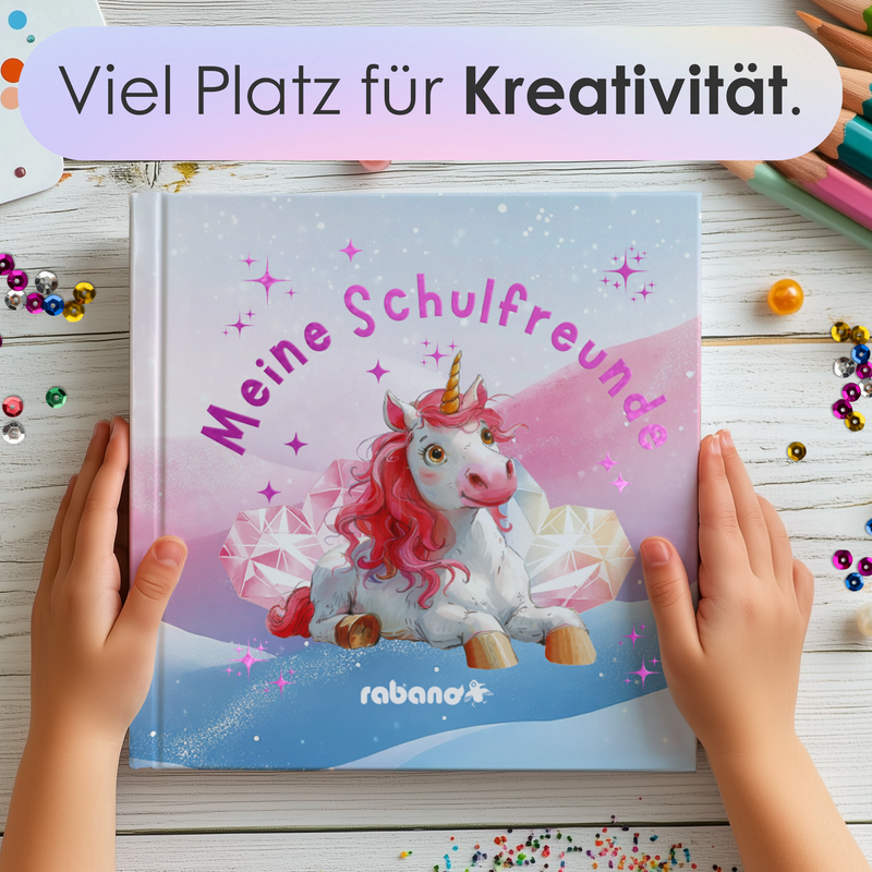 Freundebuch Einhorn - Grundschule