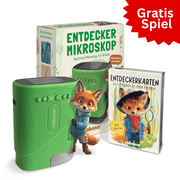 Entdecker Mikroskop für Kinder + Gratis Kartenspiel