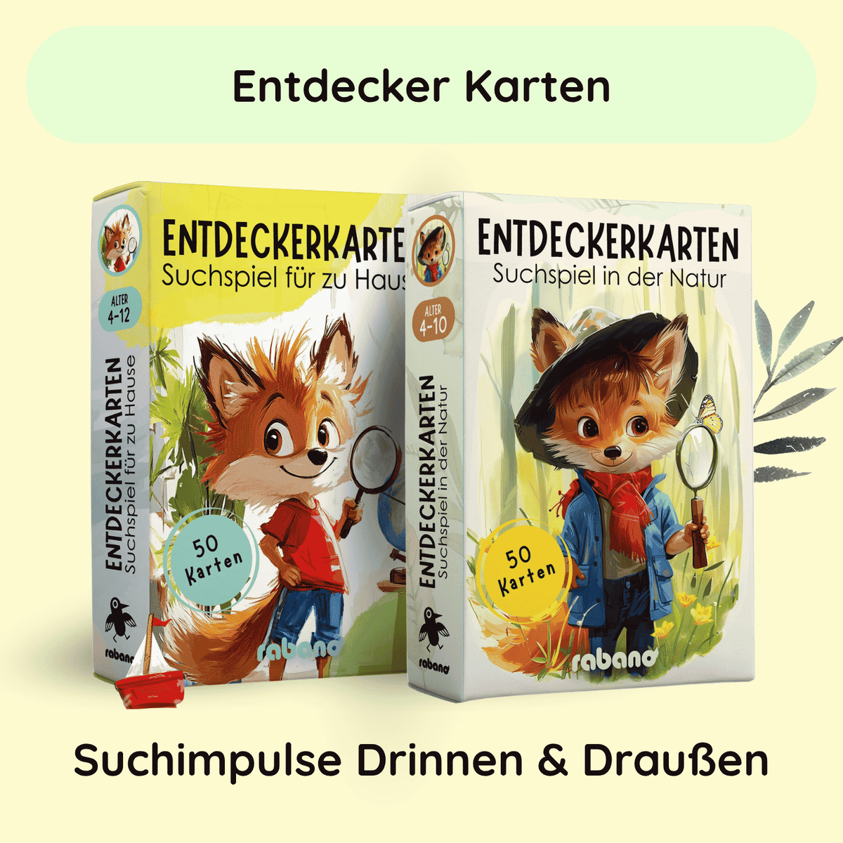 Herbst Forscher-Set - Entdecker Mikroskop + 2 Suchspiele