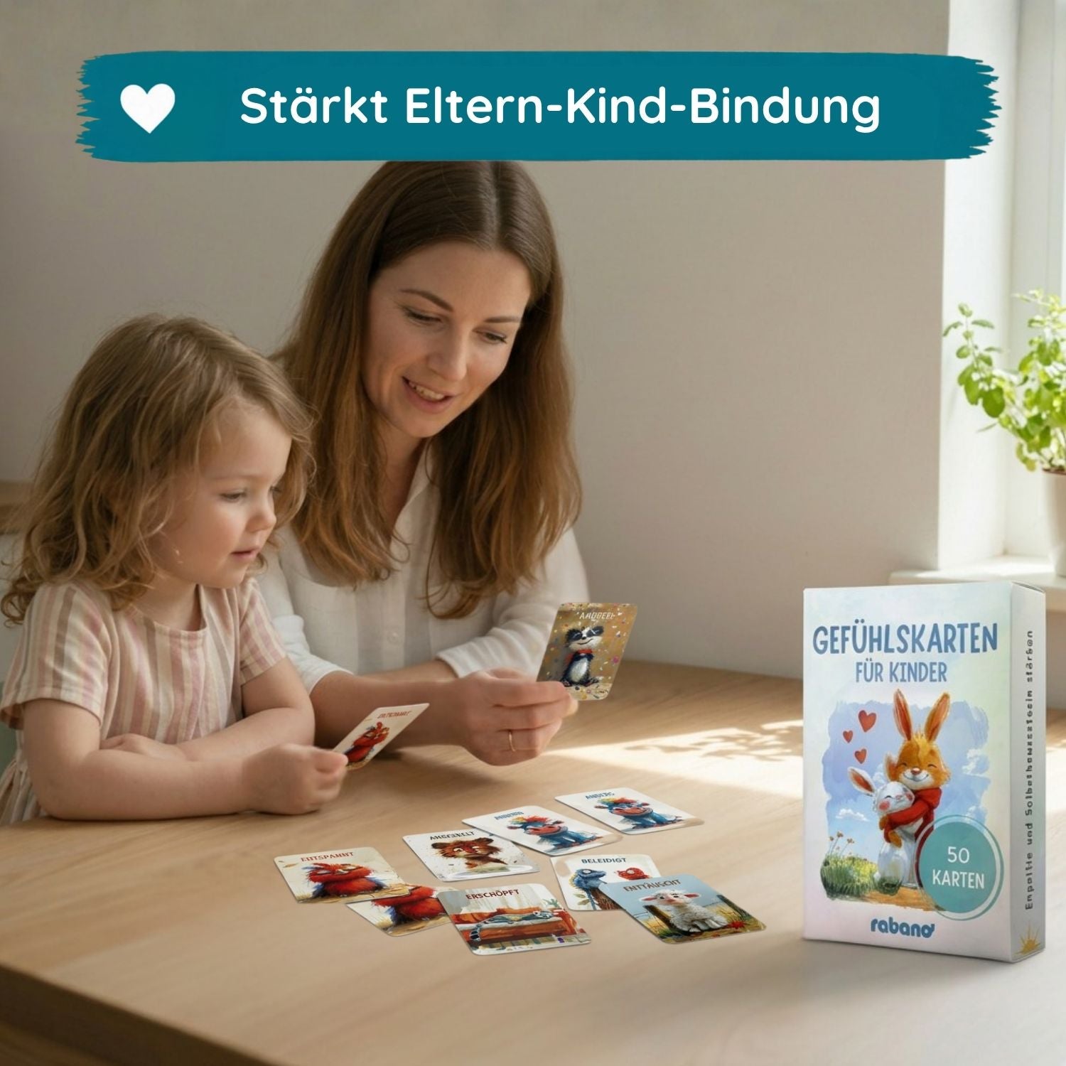 Gefühlskarten für Kinder - Tiere