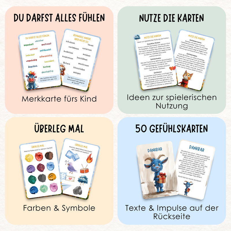 Gefühlskarten für Kinder