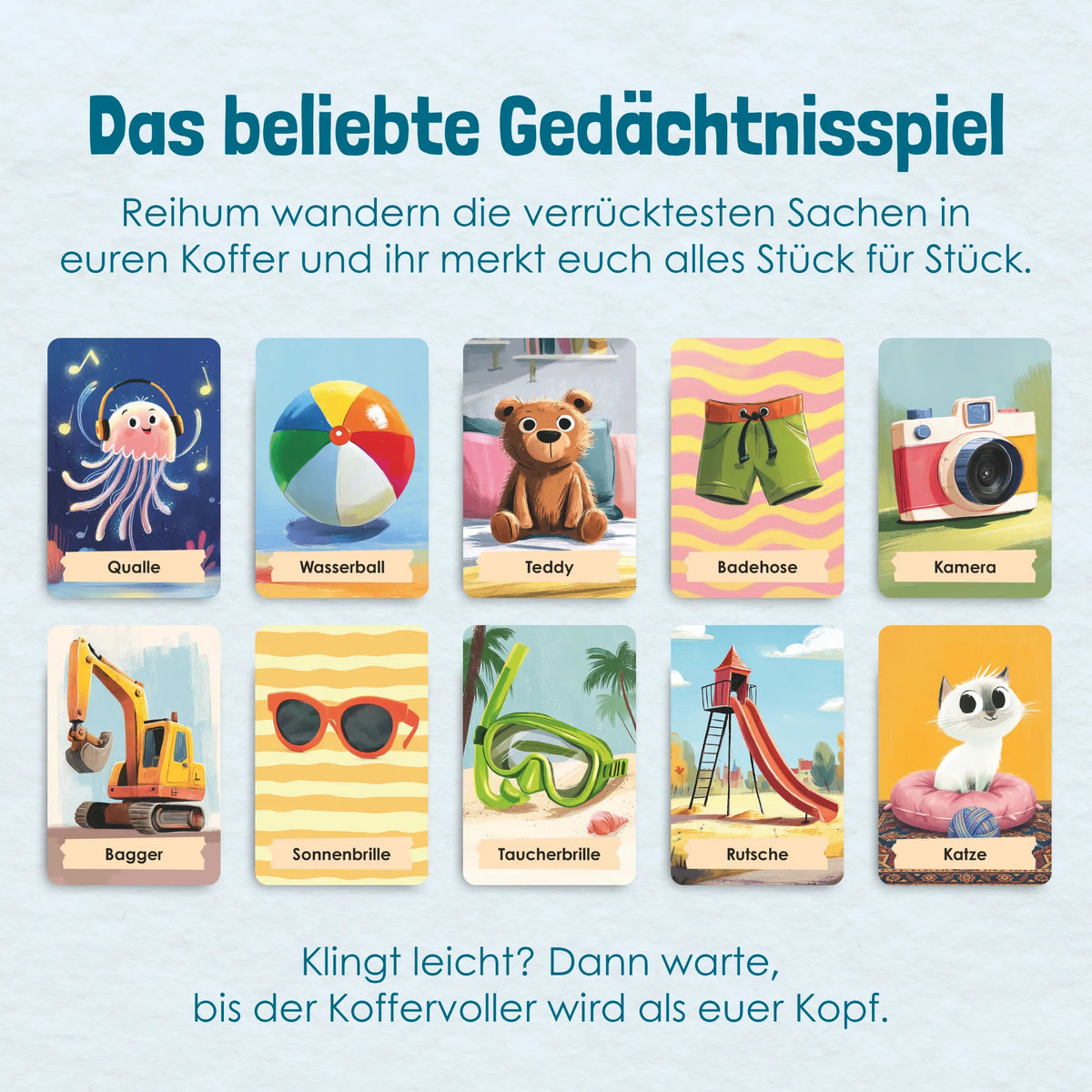 Ich packe meinen Koffer - Kartenspiel