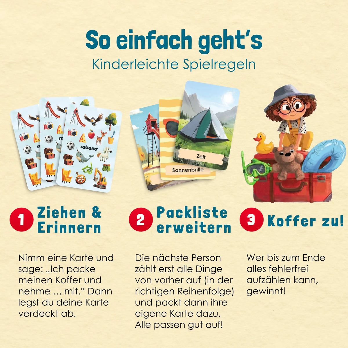 Ich packe meinen Koffer - Kartenspiel