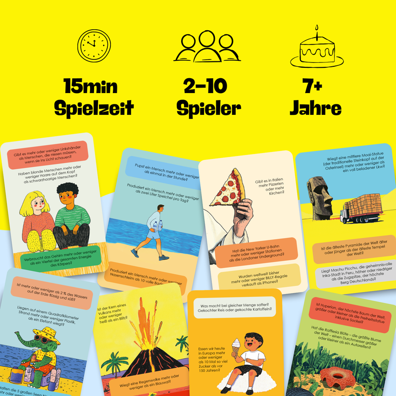 Mehr oder Weniger? - Das Schätzspiel