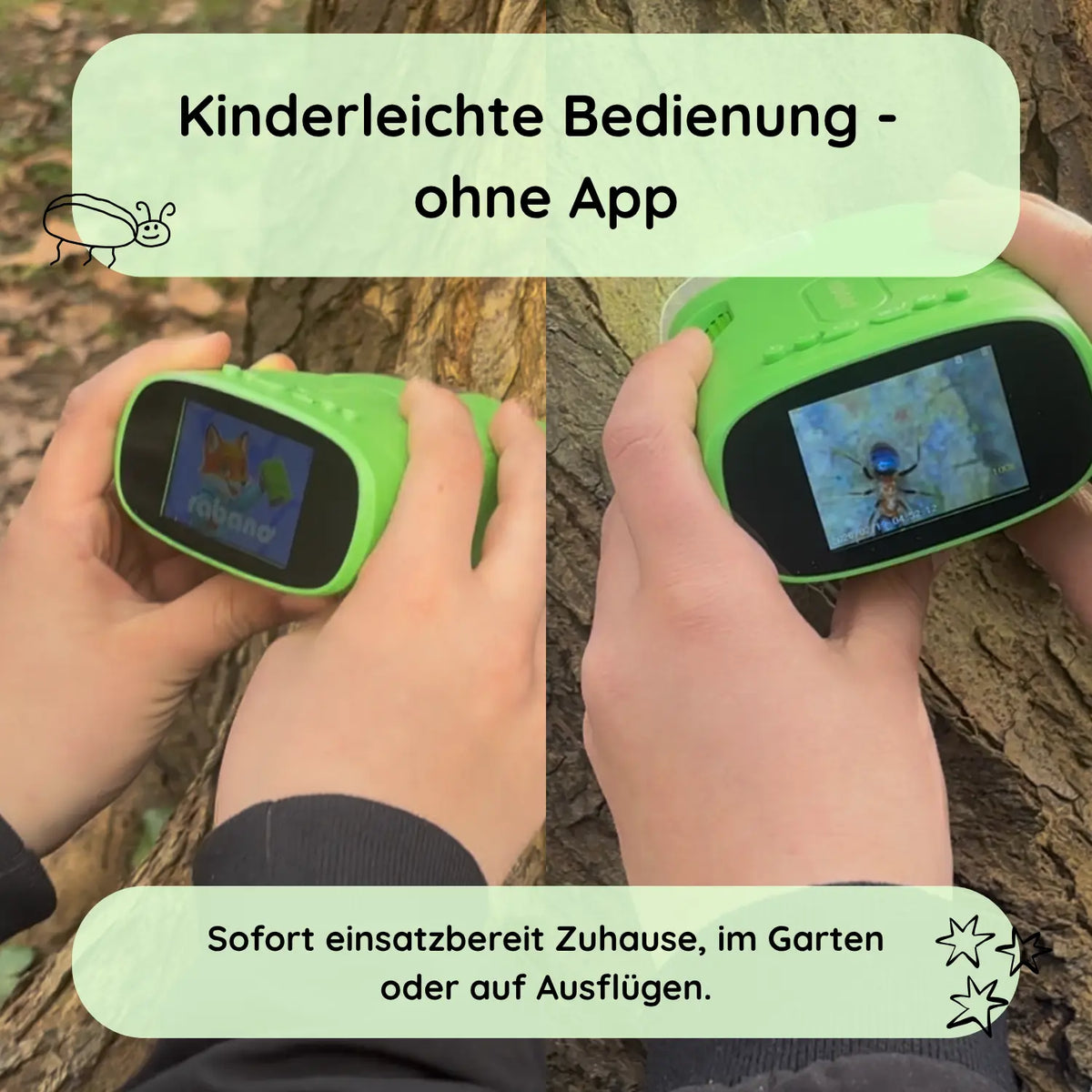 Herbst Forscher-Set - Entdecker Mikroskop + 2 Suchspiele