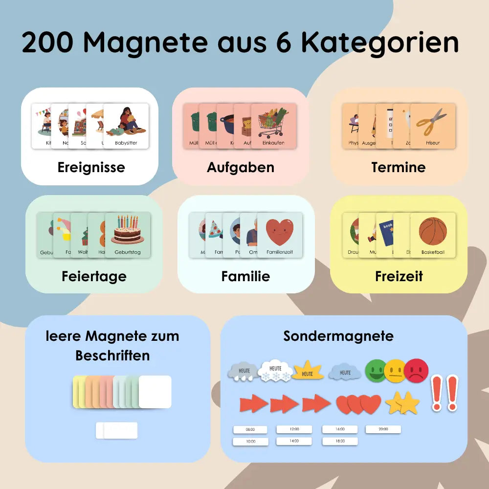 Wochenplaner für Kinder Safari