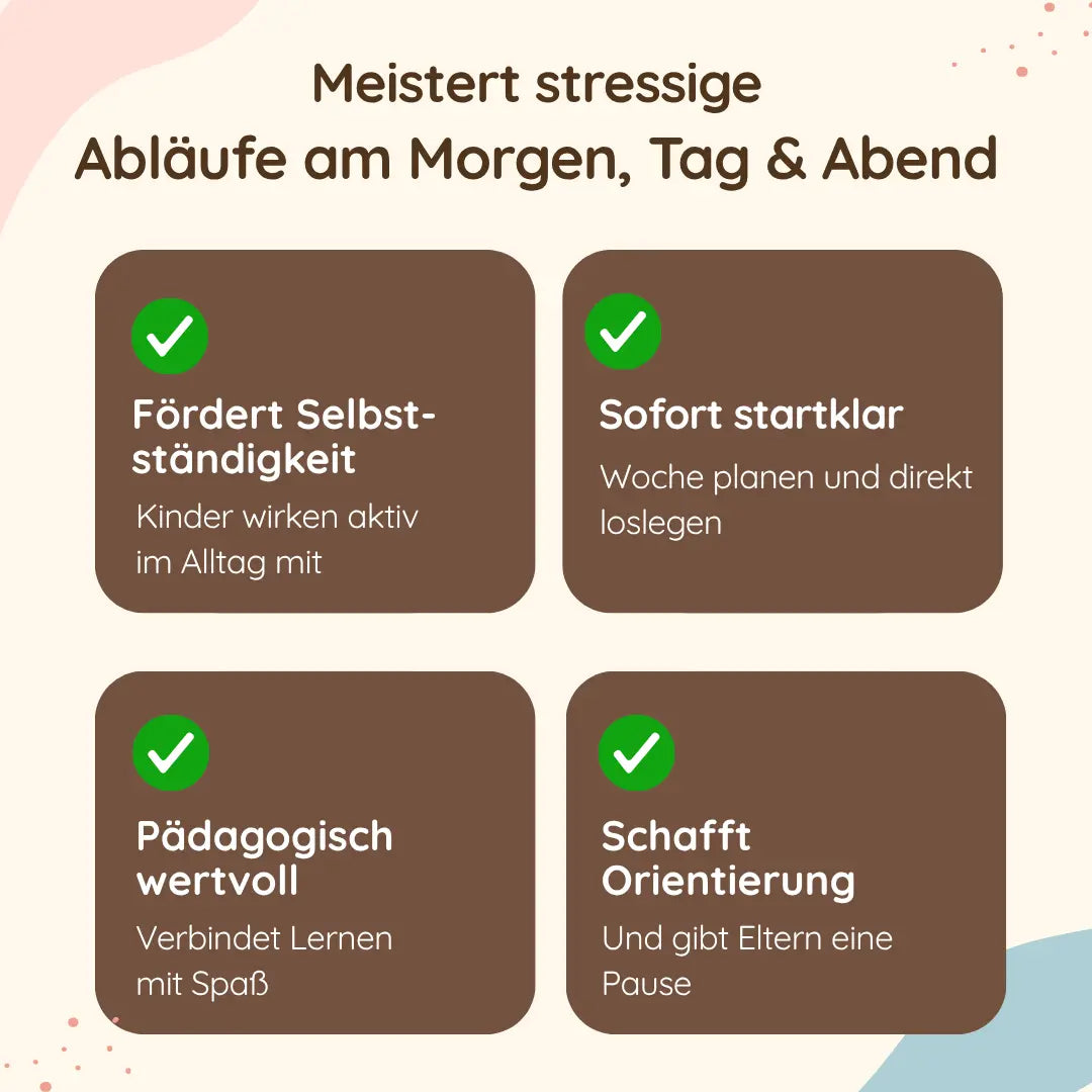 Wochenplaner für Kinder Safari