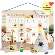 Wochenplaner für Kinder Safari